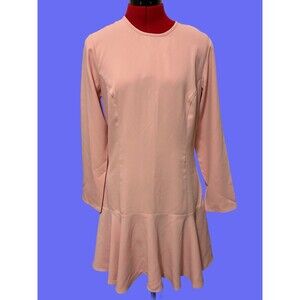 Amanda Uprichard Pink Peplum Dress Size Medium
